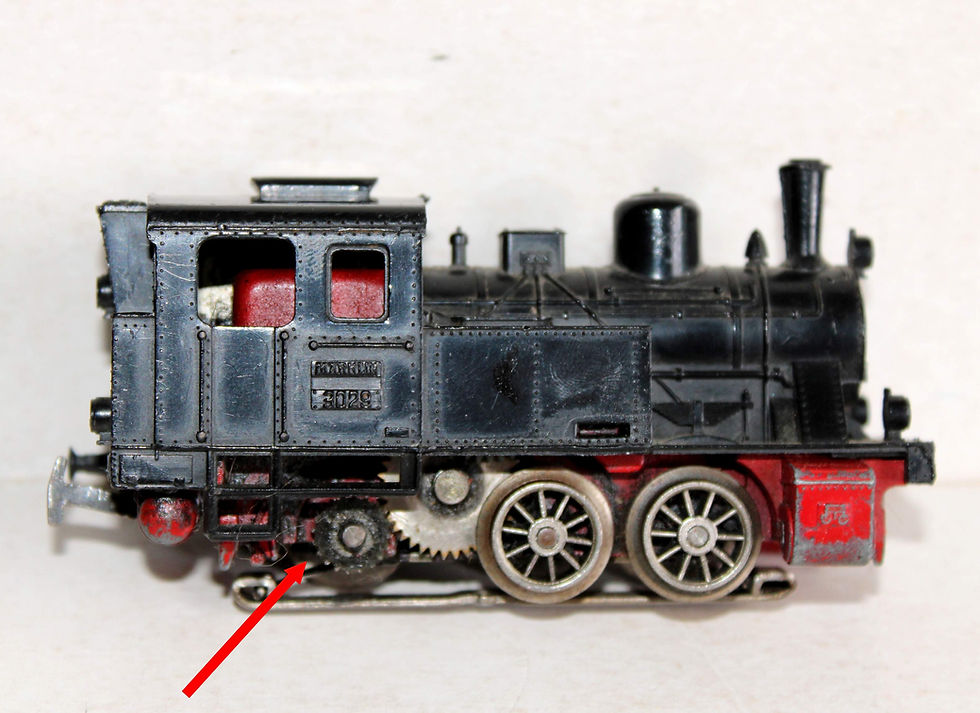 Miniatura: MARKLIN HO 3029 LOCOMOTIVE A VAPEUR TENDER, LOCOTENDER TYPE 0-3-0, C-A, 3 RAILS