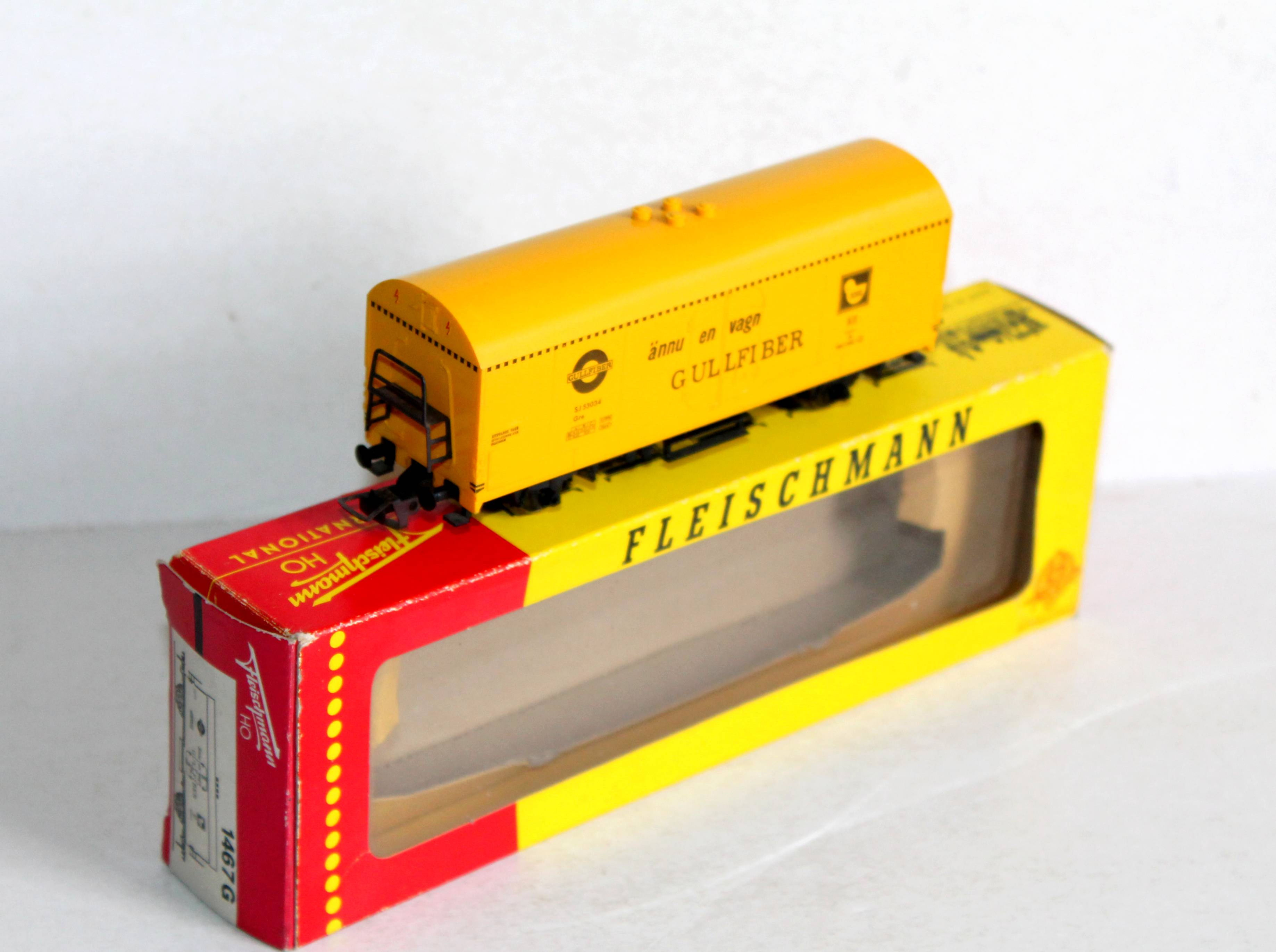 FLEISCHMANN HO 1467 G, WAGON REFRIGERANT GULLFIBER FOURGON FRIGORIFIQUE SJ 53034