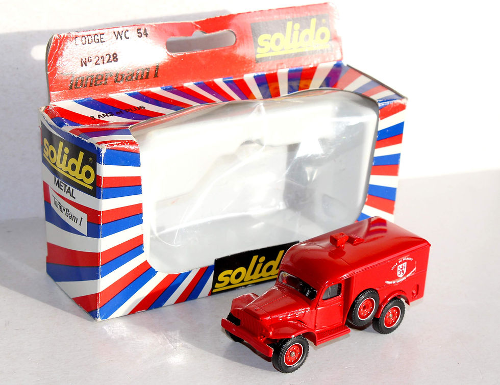 SOLIDO 1/50 POMPIER 2128 DODGE WC 54 CAMION VEHICULE SECOURS INCENDIE / SELESTAT