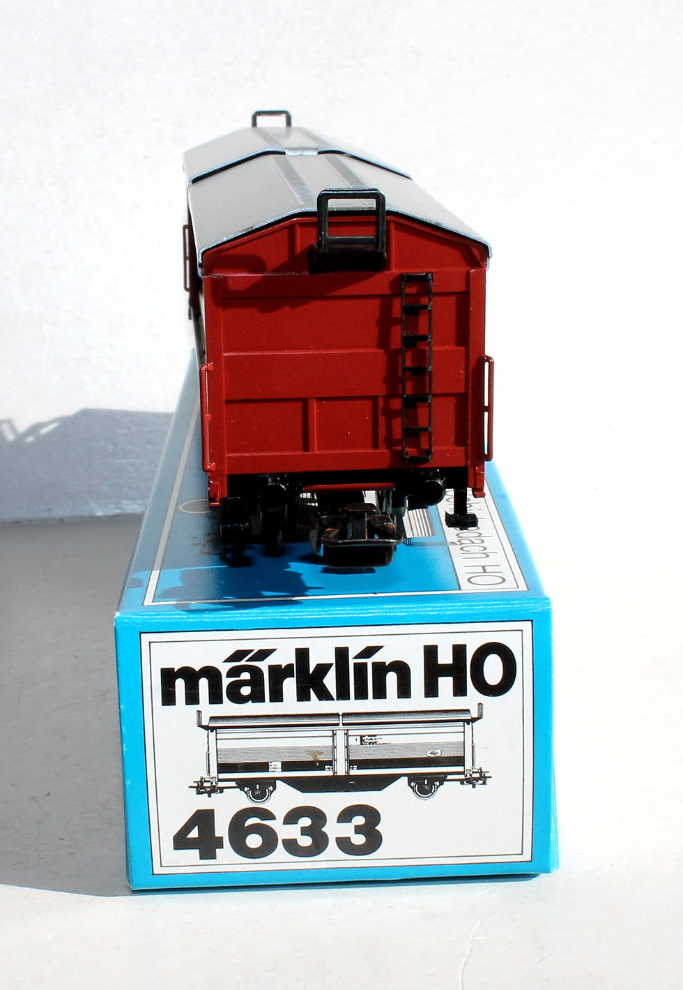 Indexkép: RARE MARKLIN HO N°4633 WAGON A TOIT ET PAROIS COULISSANT FOURGON TRAIN + NOTICE!