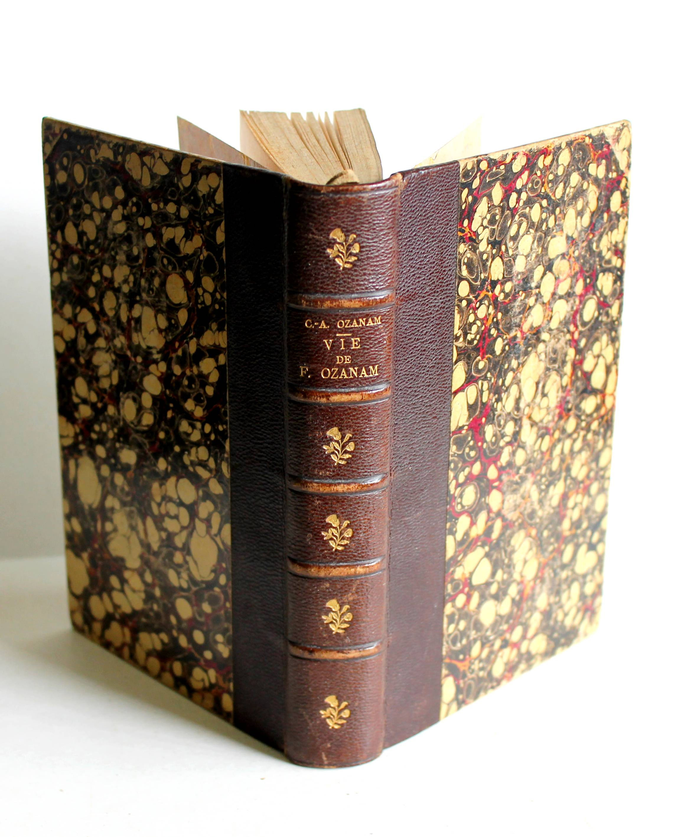 VIE DE FREDERIC OZANAM PAR SON FRERE C-A, CHAPELAIN. 3e EDITION 1889 POUSSIELGUE