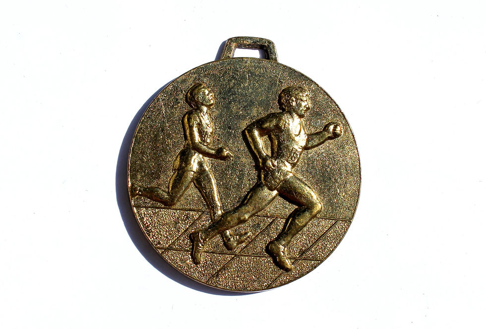 ANCIENNE MEDAILLE SPORT - COURSE A PIED, MARATHON - DURET 80130 - 1970-80 D:50mm