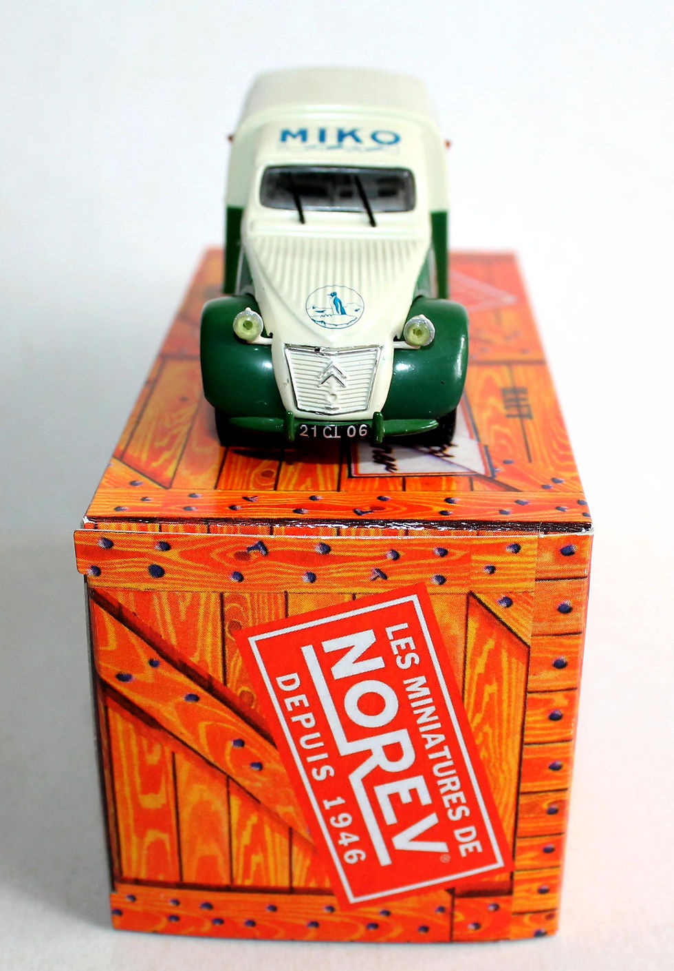 Miniatura: NOREV 1/43 CITROEN 2CV AZU MIKO POET 1954, FOURGONNETTE VOITURE AUTO MINIATURE
