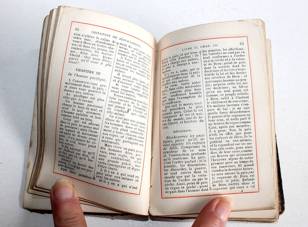 Thumbnail: IMITATION DE JESUS CHRIST N°226 AVEC REFLEXION de ABBÉ DE LAMENNAIS 1879 PELLION