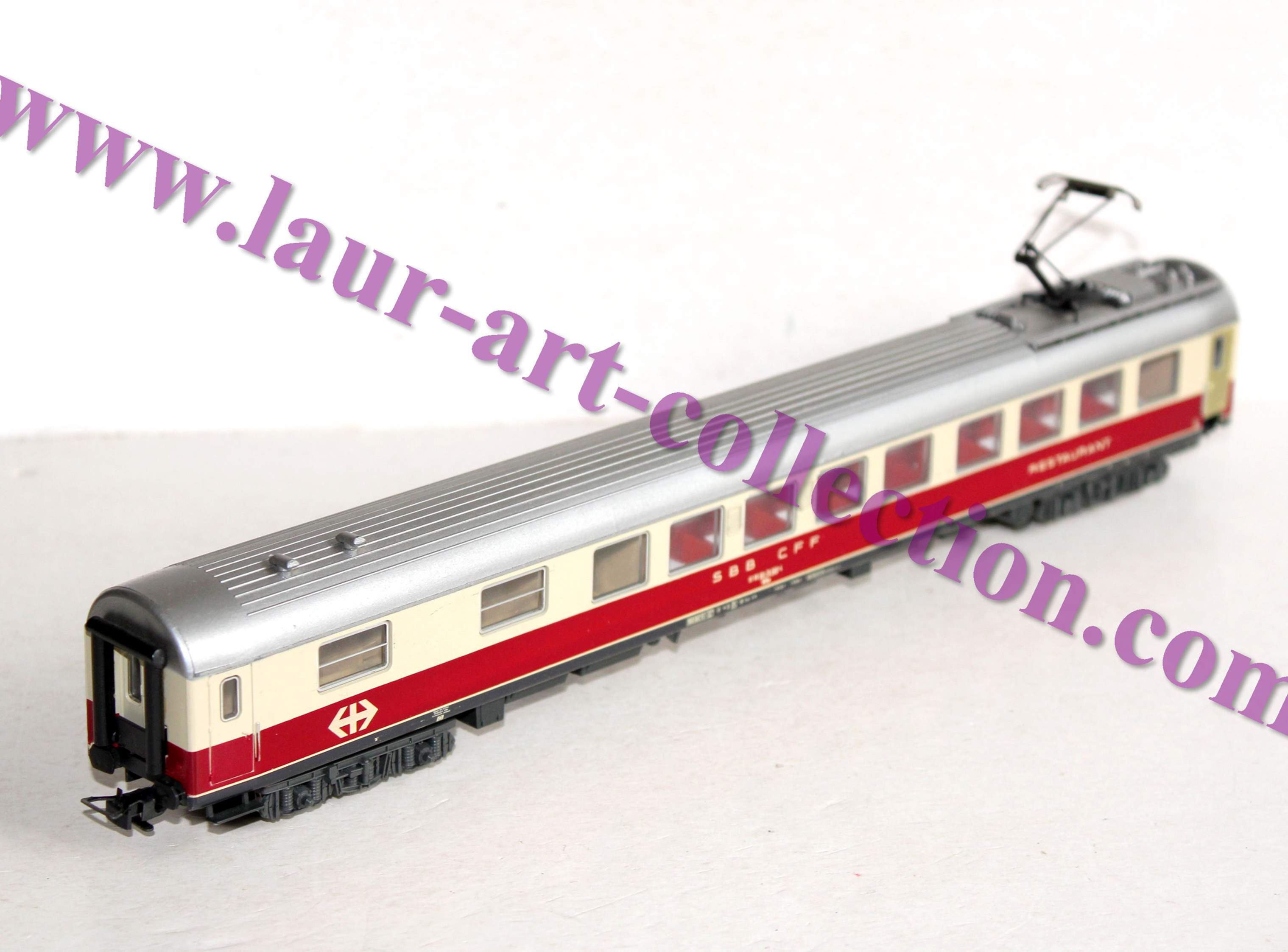 RARE LILIPUT HO 880 54 VOITURE VOYAGEUR WAGON RESTAURANT TEE SBB CFF FFS AMENAGÉ