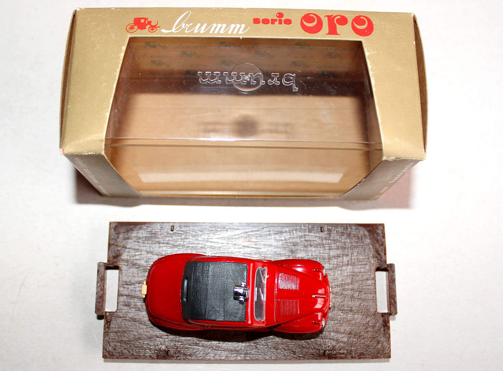 Pikkukuva: BRUMM ORO 1/43 R24 FIAT 500C TOPOLINO HP 16,5 1949-55 POMPIER VOITURE MINIATURE