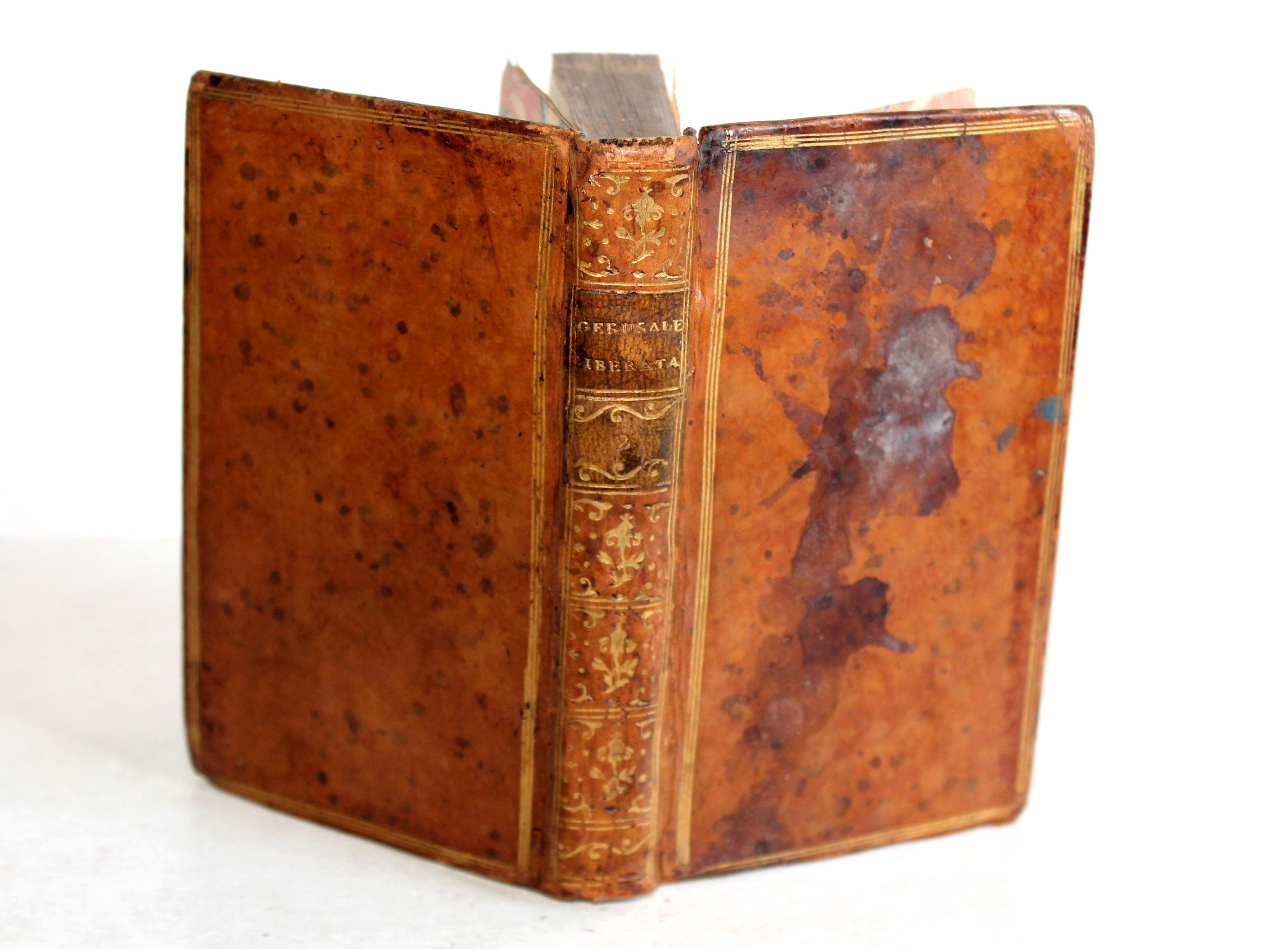 LA GERUSALEMME LIBERATA DI TORQUATO TASSO, TOMO SECUNDO 1785 JACOB, CAZIN LIB.