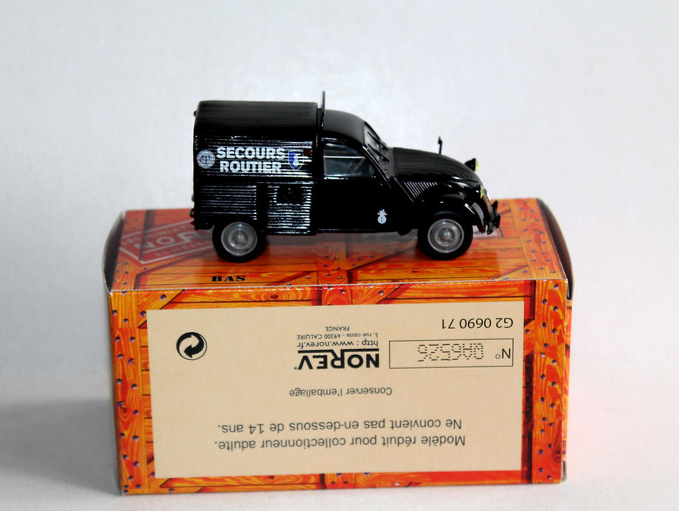 Miniatura: NOREV 1/43 CITROEN 2CV AZU SECOURS ROUTIER 1954, FOURGONNETTE VOITURE MINIATURE