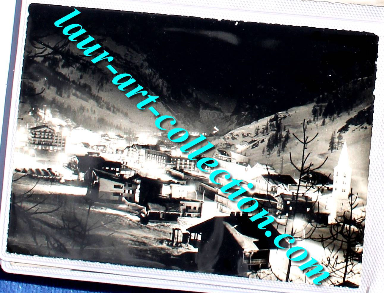 CPA 73 SAVOIE VAL D'ISERE DE NUIT CHALET MONTAGNE NEIGE CARTE POSTAL, VRAI PHOTO