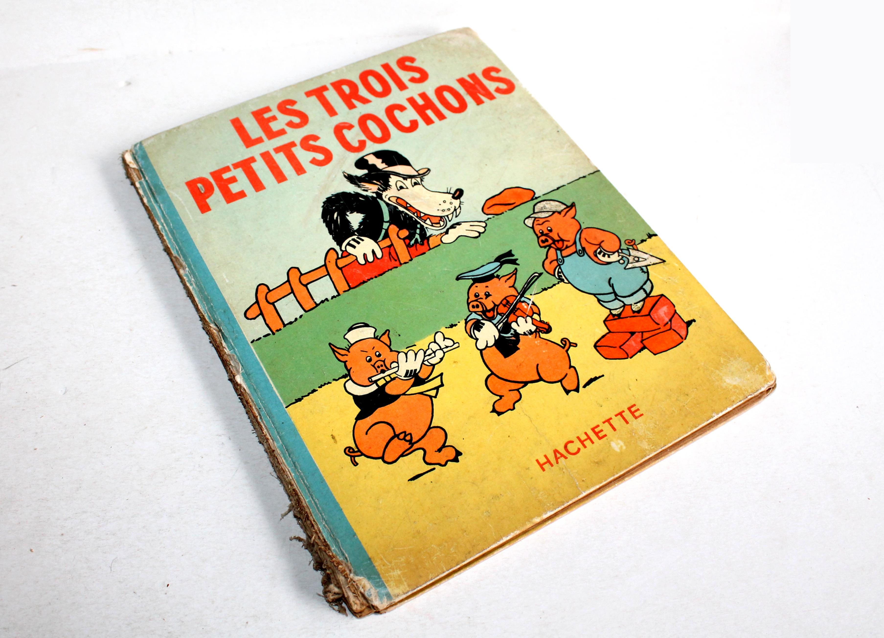 LES TROIS PETITS COCHONS, EO 1934 WALT DISNEY SILLY S. HACHETTE ENFANT ENFANTINA