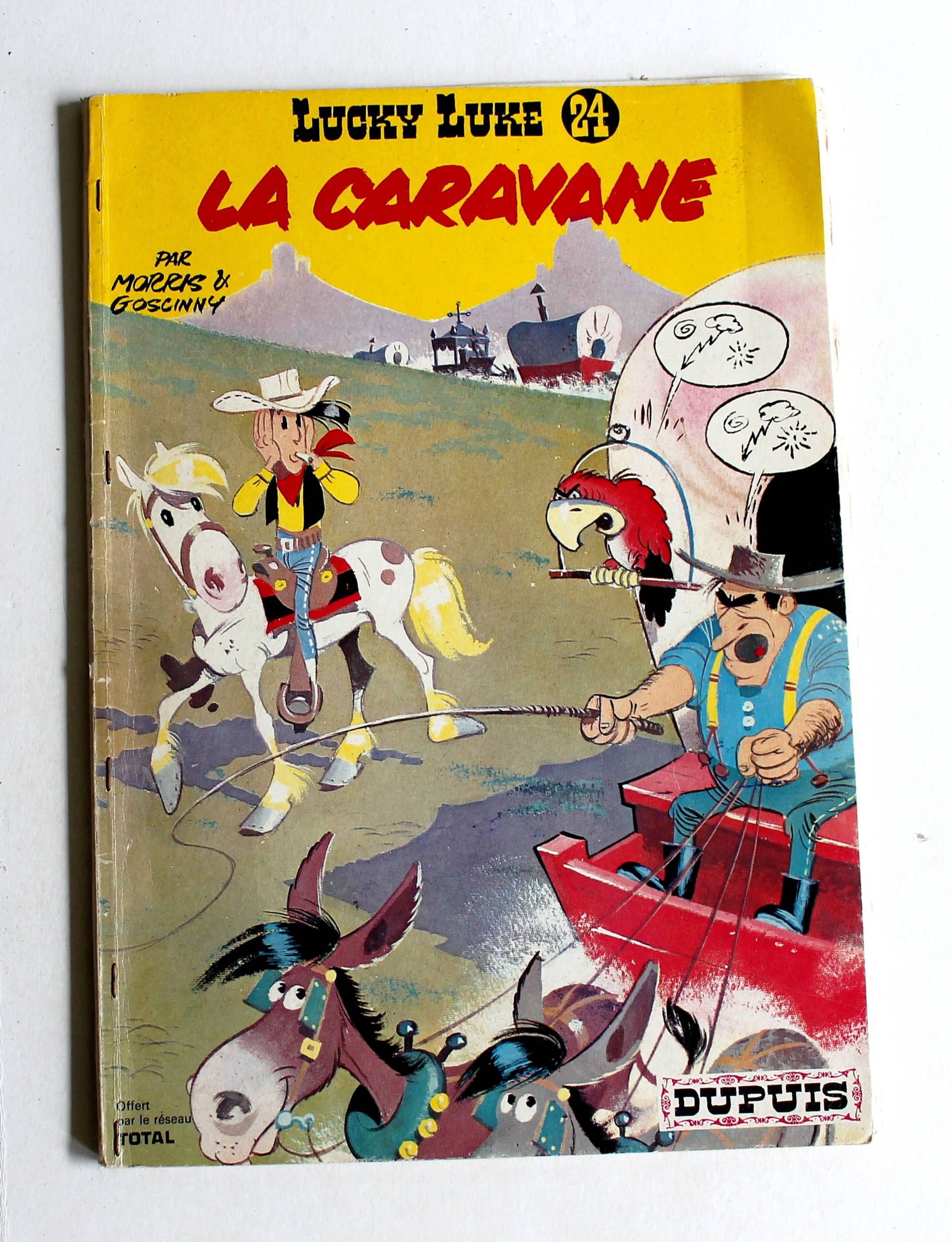 LUCKY LUKE - N°24 LA CARAVANE par GOSCINNY, DESSIN de MORRIS 1970 DUPUIS / BD