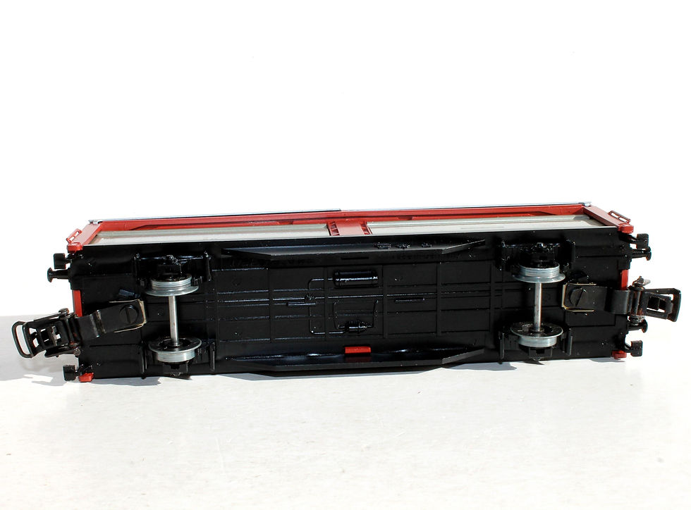 Миниатюра: RARE MARKLIN HO N°4633 WAGON A TOIT ET PAROIS COULISSANT FOURGON TRAIN + NOTICE!