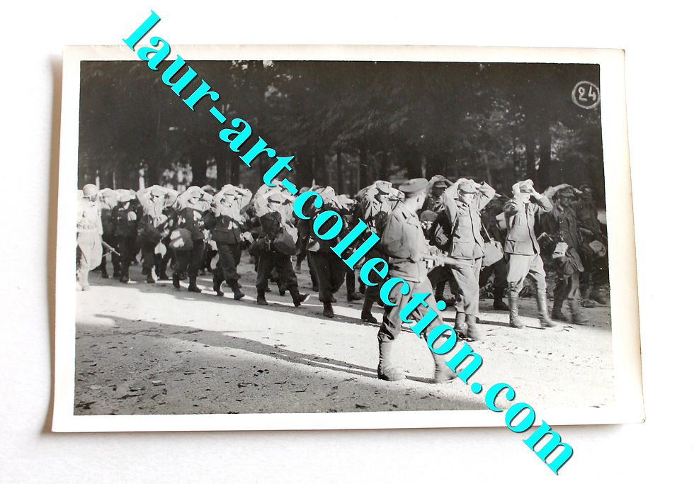 PHOTO LA LIBERATION DE PARIS 1944 - PRISONNIER GENERAL SOLDAT MILITAIRE ALLEMAND
