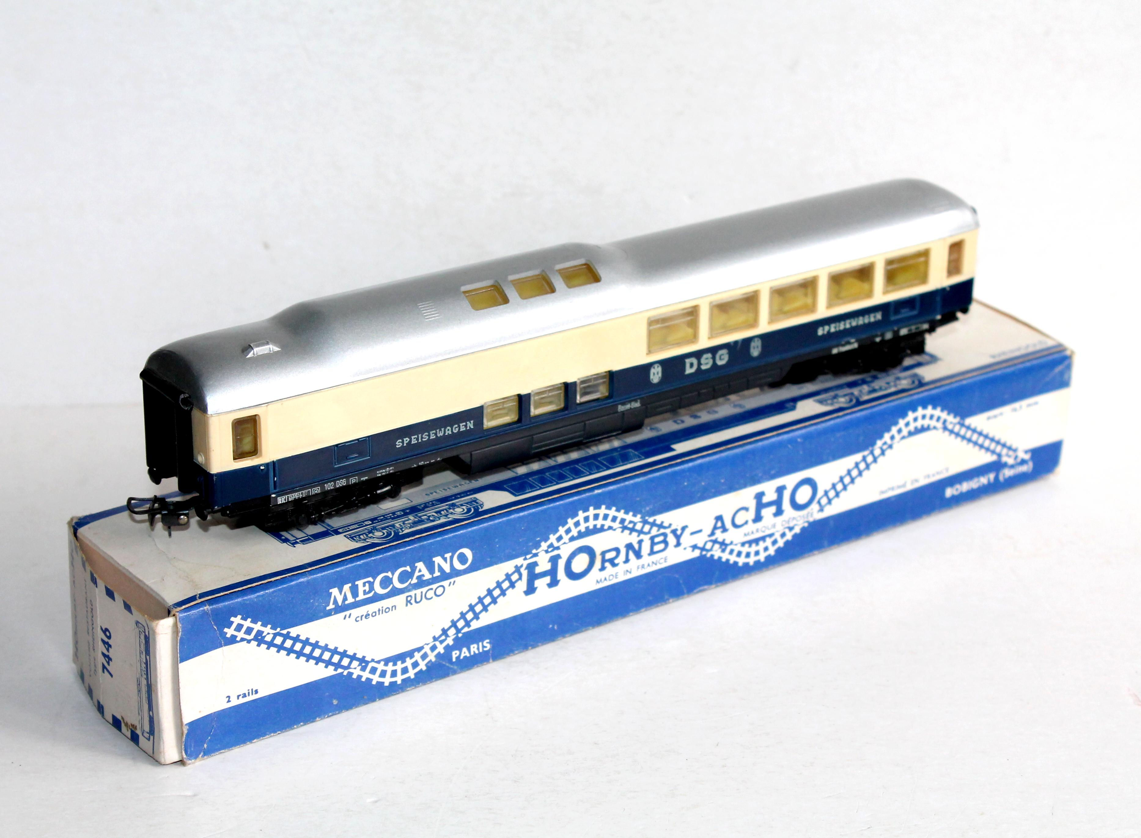 HORNBY CRÉATION RUCO HO 7446 VOITURE VOYAGEUR RESTAURANT, RHEINGOLD DSG, AMENAGÉ