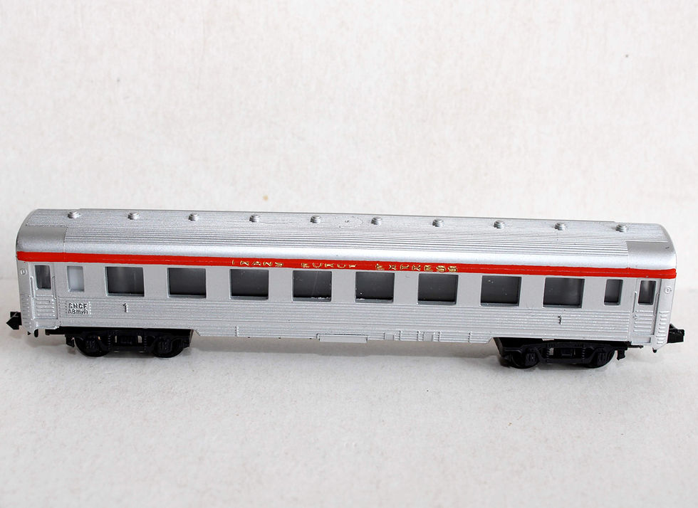 Миниатюра: ARNOLD RAPIDO N, 369 VOITURE VOYAGEUR 1e CLASSE, TEE " MISTRAL " WAGON SNCF INOX
