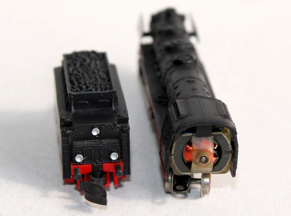 Miniature : MARKLIN MINI-CLUB Z 8885 LOCOMOTIVE VAPEUR + TENDER, DB 003 160-9, ECLAIRAGE OK