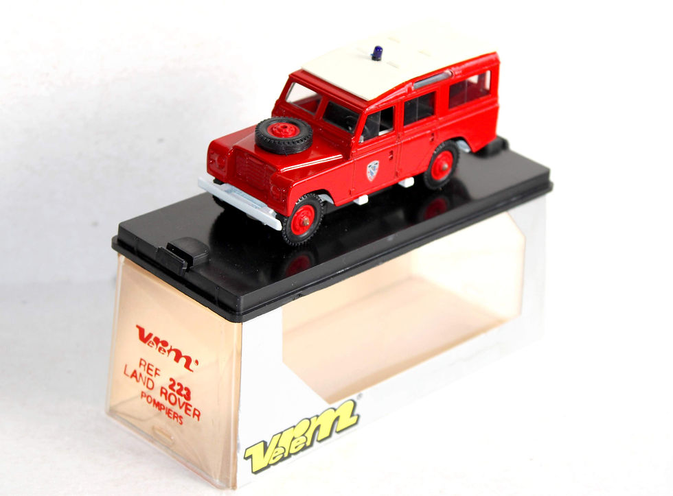 VEREM 1/43 REF 223 LAND ROVER, SAPEUR POMPIER, CAMION VEHICULE SECOURS INCENDIE
