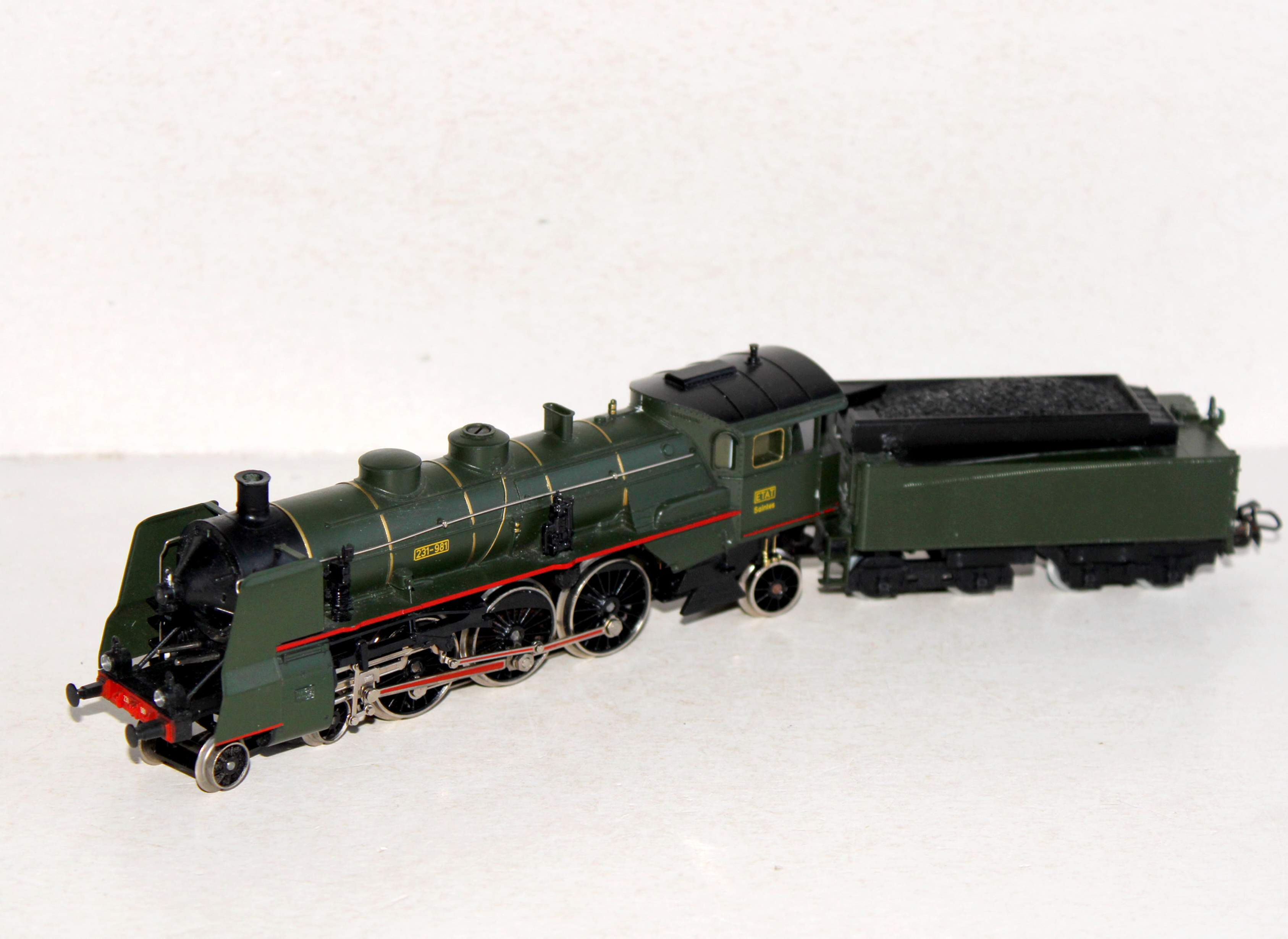 MARKLIN HO 3083 LOCOMOTIVE A VAPEUR + TENDER 231-981 ETAT SAINTES, CA ANALOGIQUE