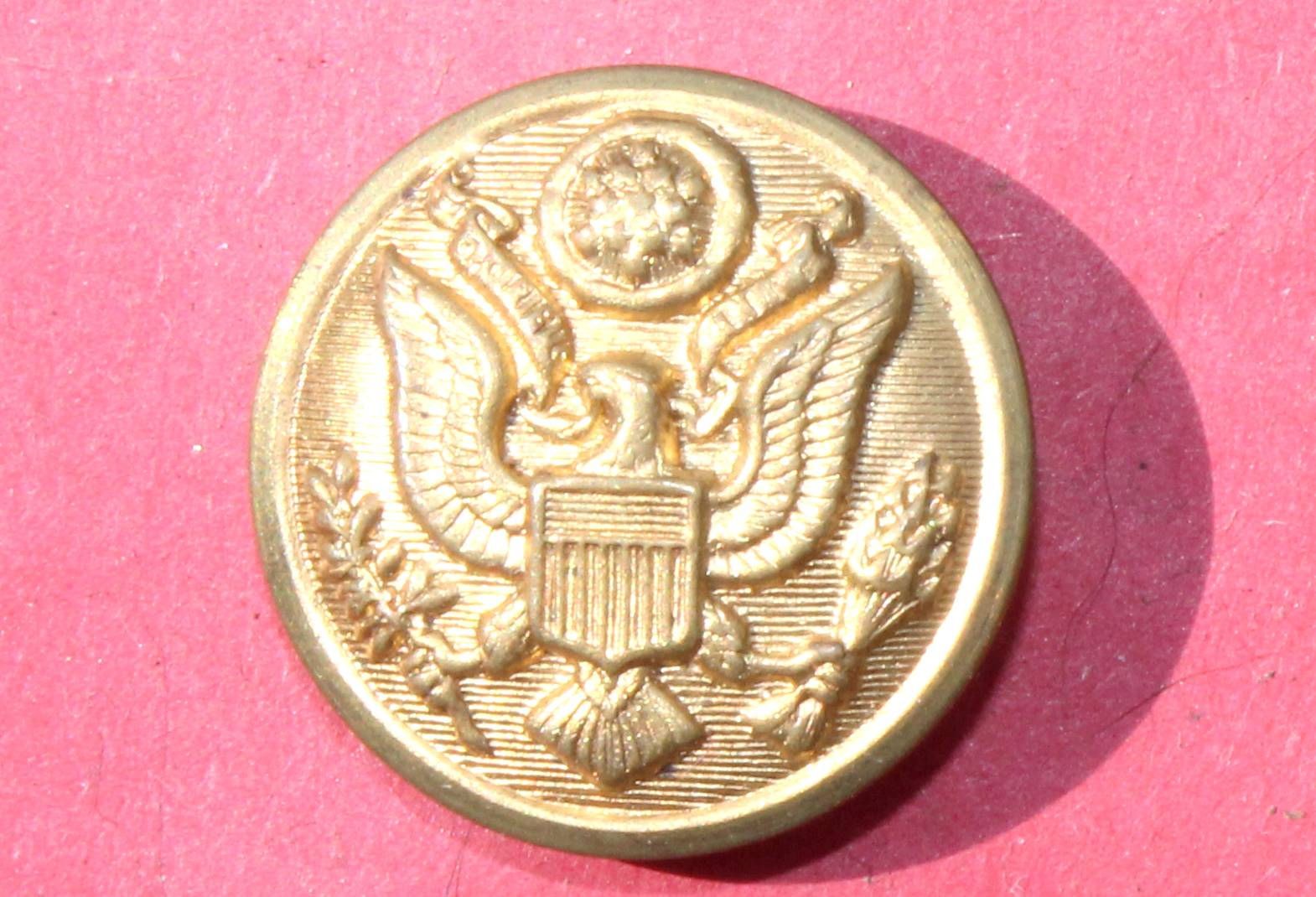 BOUTON MILITAIRE AMERICAIN, BUTTON US ARMY 1902-1930, ARMÉE AIR FORCE AIGLE 23mm