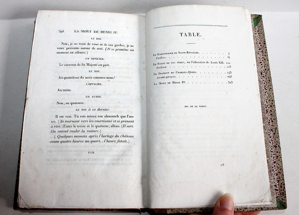 Thumbnail: 4 COMEDIES HISTORIQUES, NOUVELLE EDITION + LA MORT DE HENRI IV par ROEDERER 1827