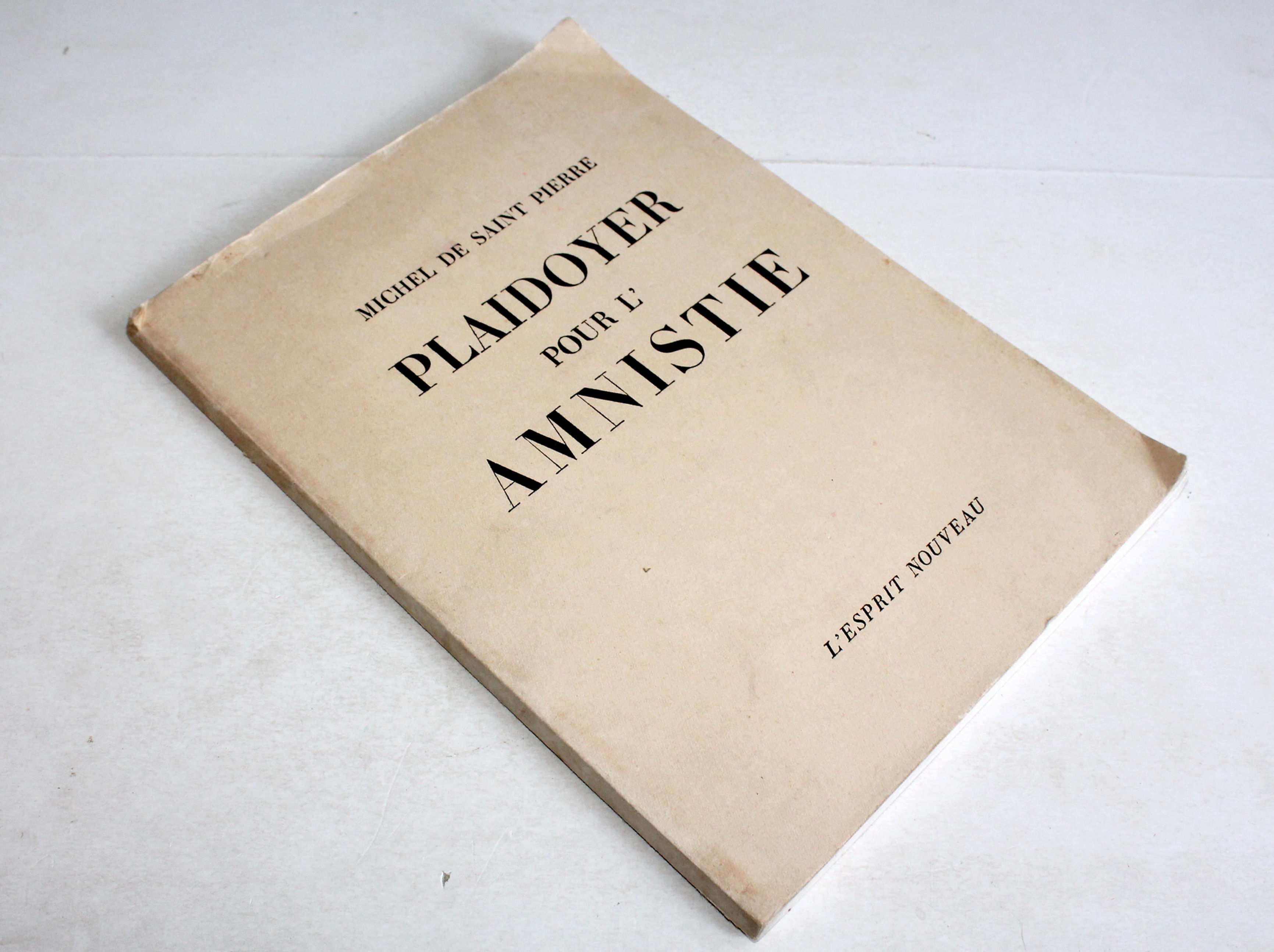 EO AVEC DEDICACE ENVOI D'AUTEUR DE SAINT PIERRE, PLAIDOYER POUR L'AMNISTIE 1963