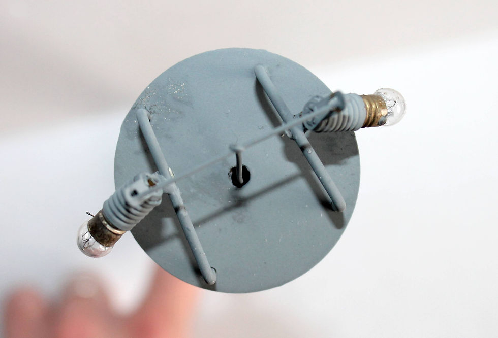 תמונה ממוזערת: LAMPADAIRE REVERBERE LUMINAIRE ELECTRIQUE - HO H:24cm TOUR D'ÉCLAIRAGE MINIATURE