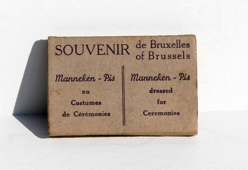 Miniatura: 14 CARTE POSTALE - SOUVENIR DE BRUXELLES - MANNEKEN-PIS EN COSTUME DE CEREMONIES
