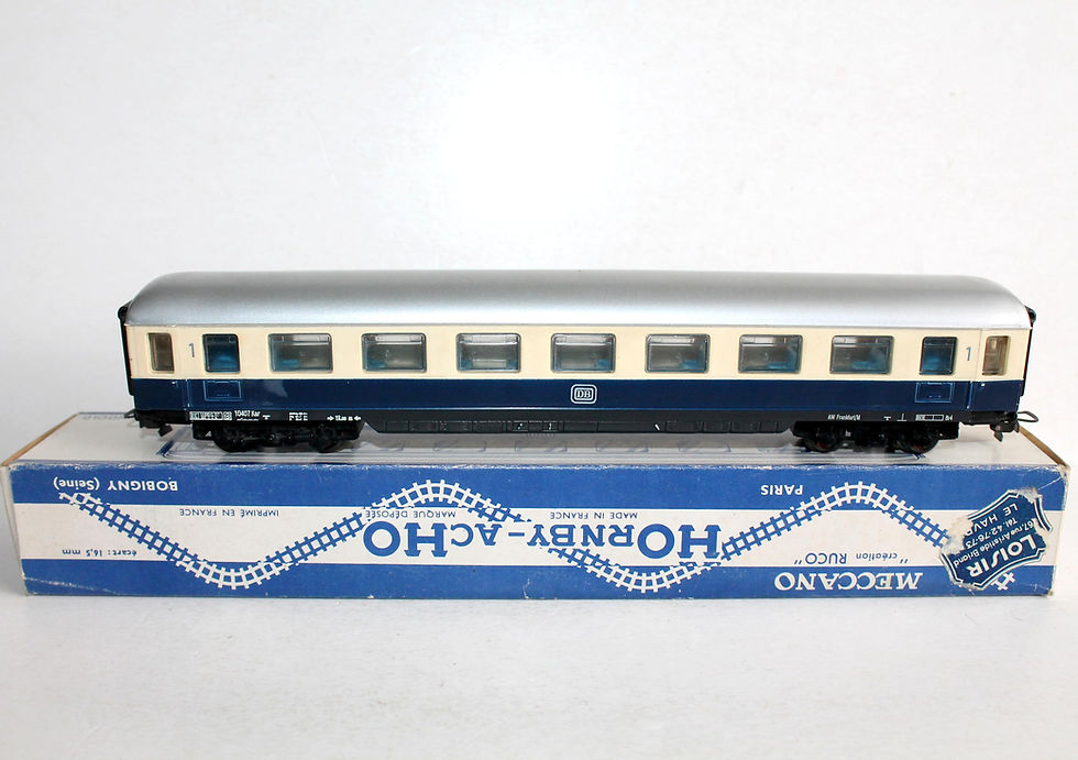 Indexkép: HORNBY CRÉATION RUCO HO 7450 VOITURE VOYAGEUR RHEINGOLD 1e CLASSE DB, AMENAGÉ