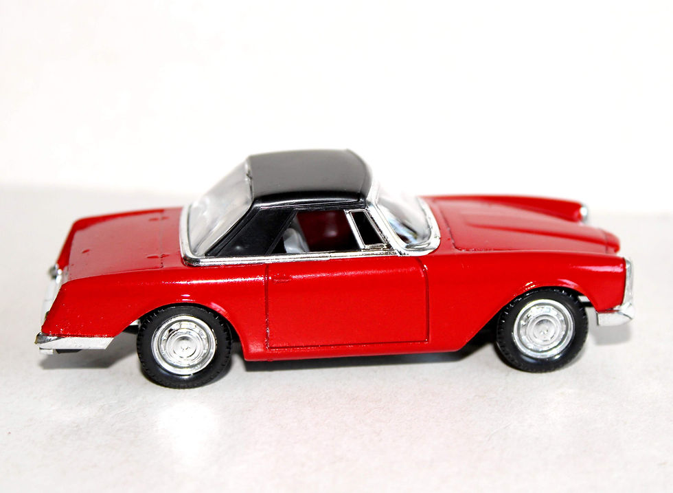 Miniature : SOLIDO 1/43 N°17 FACEL VEGA 2 1962 ROUGE VOITURE AUTOMOBILE MINIATURE REPLIQUE