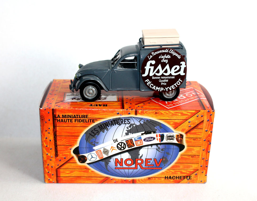 Miniatura: NOREV 1/43 CITROEN 2CV AZU FISSET 1968 FOURGONNETTE VOITURE AUTOMOBILE MINIATURE