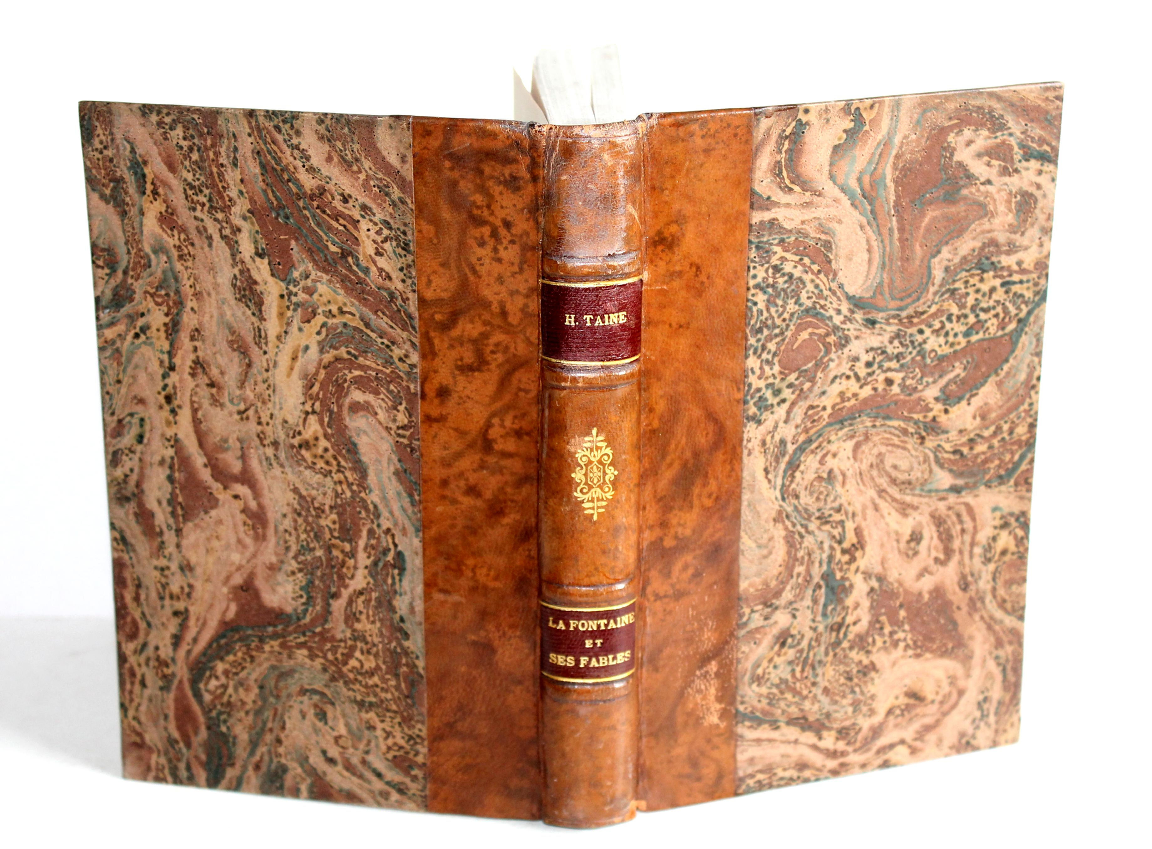 LA FONTAINE ET SES FABLES par H. TAINE, 7e EDITION 1879 LIBRAIRIE HACHETTE & Cie