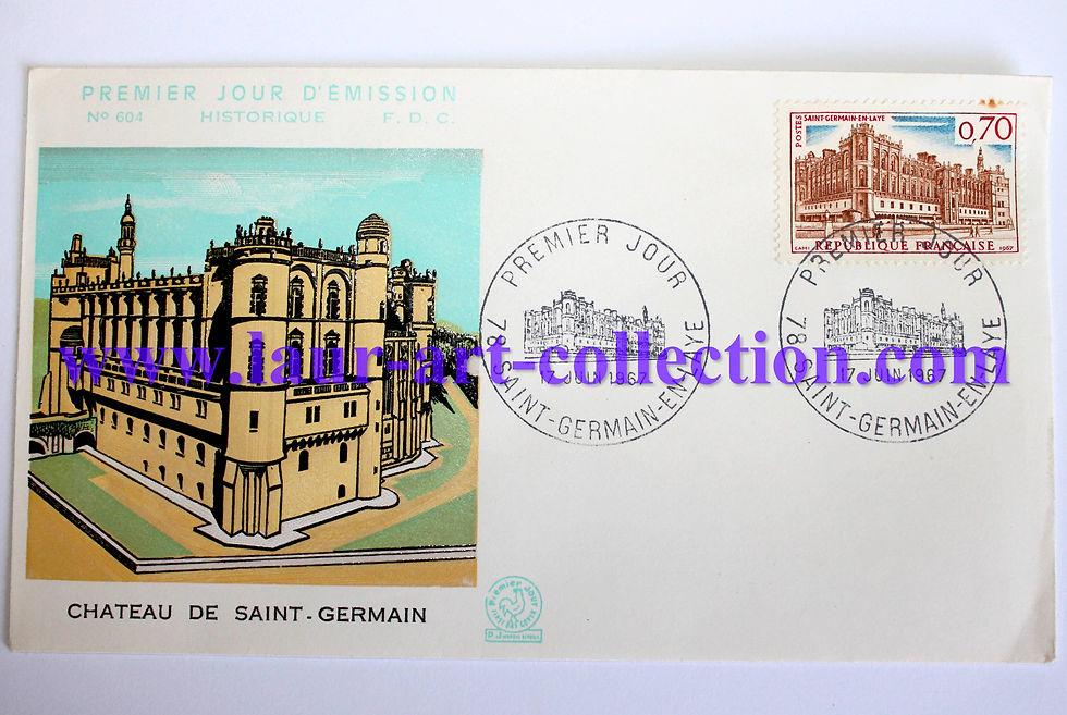 FDC ENVELOPPE 1er JOUR D'EMISSION HISTORIQUE N°604 CHATEAU DE SAINT GERMAIN 1968