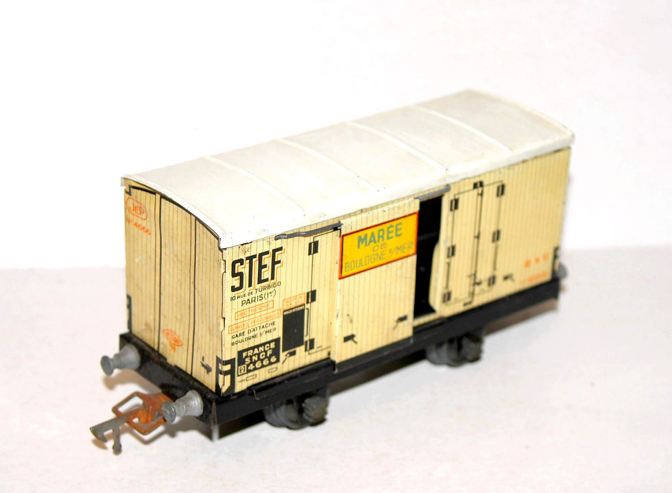 JEP O, 4566 WAGON REFRIGERANT STEF, MAREE DE BOULOGNE S/ MER, FOURGON FRIGO SNCF