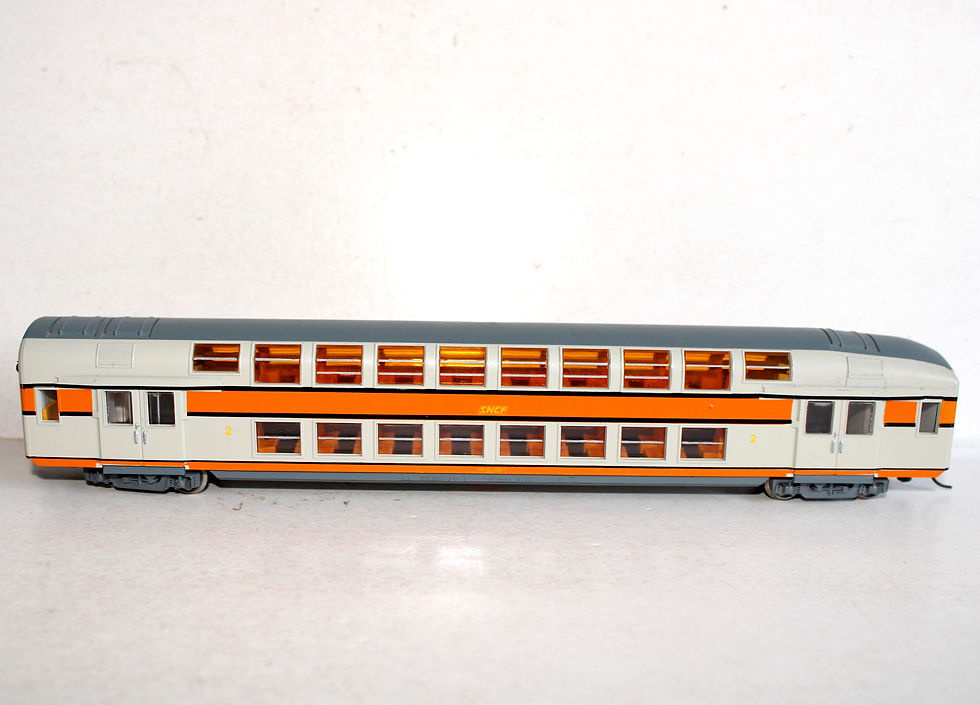 Thumbnail: JOUEF HO 5084 VOITURE VOYAGEUR A DOUBLE ETAGE 2e CLASSE VB2N SNCF AMENAGÉ / CIRY