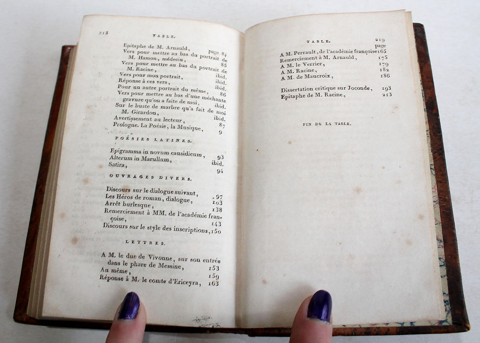 Indexkép: OEUVRES DE BOILEAU DESPREAUX EDITION STEREOTYPE FIRMIN DIDOT 1800 TOME I + II /2