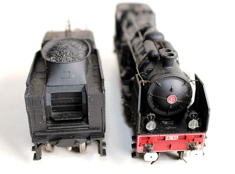 Miniatura: RIVAROSSI HO 1336 LOCOMOTIVE A VAPEUR + TENDER SNCF PACIFIC 231 E 13 LA CHAPELLE
