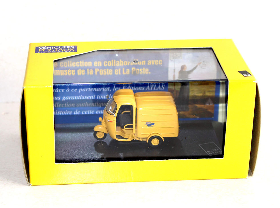 VOITURE LA POSTE 1/43 VESPA TRIPORTEUR AC4T 1963, VEHICULES POSTAUX MINIATURE