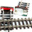 Miniaturbild: HORNBY MECCANO ACHO LOT DE 10 RAIL: 2 BUTOIR HEURTOIR + 2 COURBE R=381 + 6 DROIT