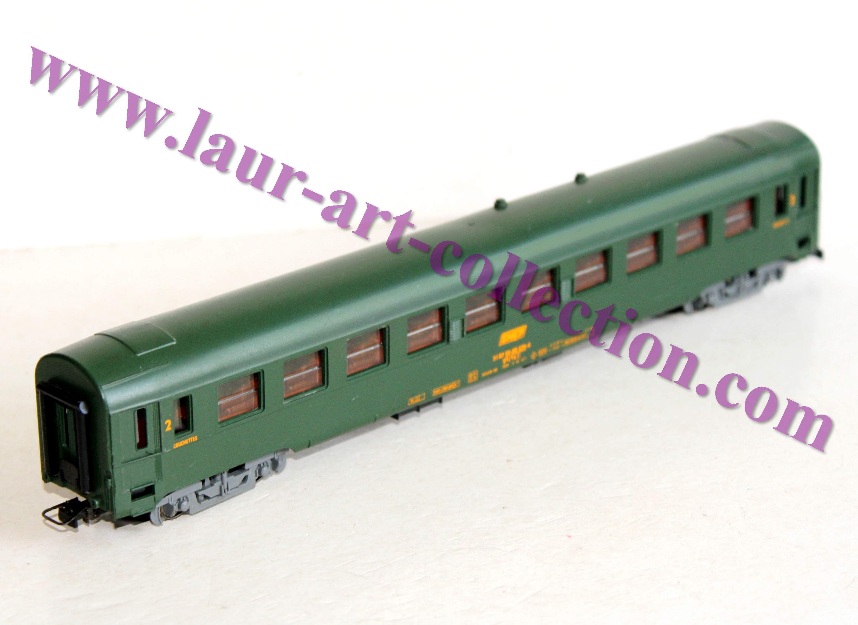 JOUEF HO 5273 VOITURE VOYAGEUR COUCHETTE WAGON LIT 2e CLASSE Y-UIC, SNCF AMENAGÉ