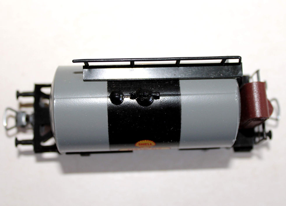 Indexkép: PIKO HO 5/ 6408-04 WAGON CITERNE SHELL + CABINE FREIN PORTE RESERVOIR ESSENCE Be