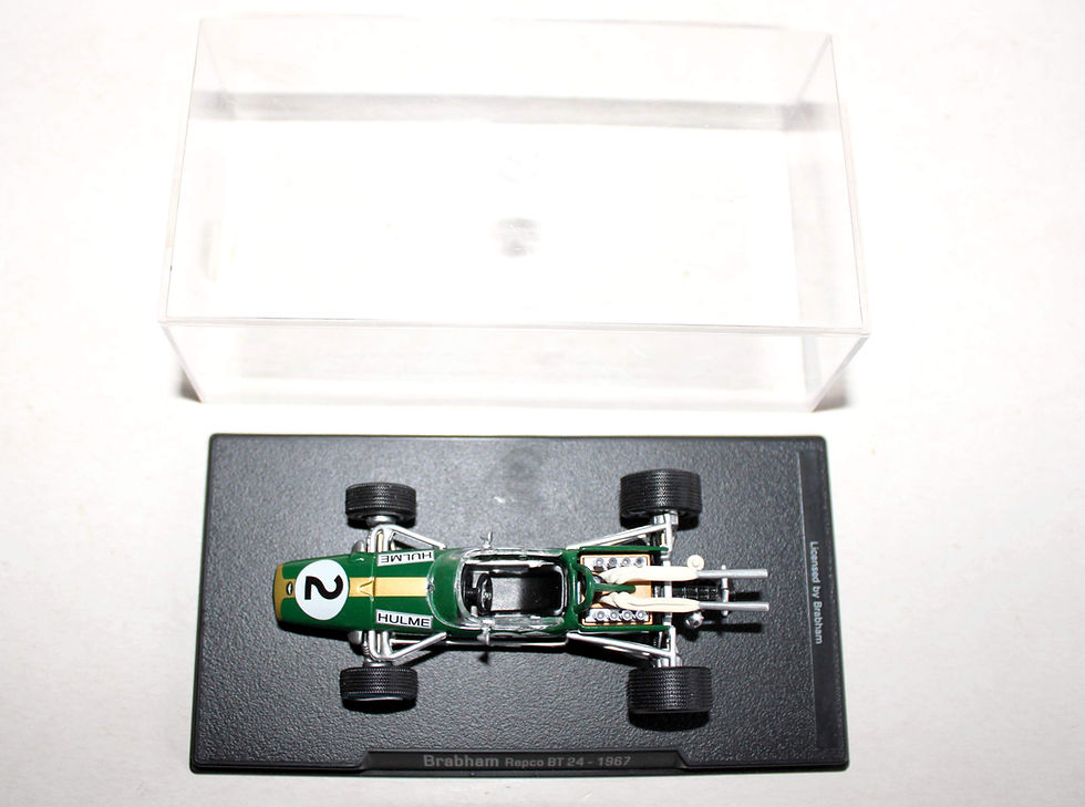 Miniatura: BRABHAM REPCO BT24 1967 F1 HULME #2 MINIATURE 1/43 VOITURE RACING COURSE RACE GP