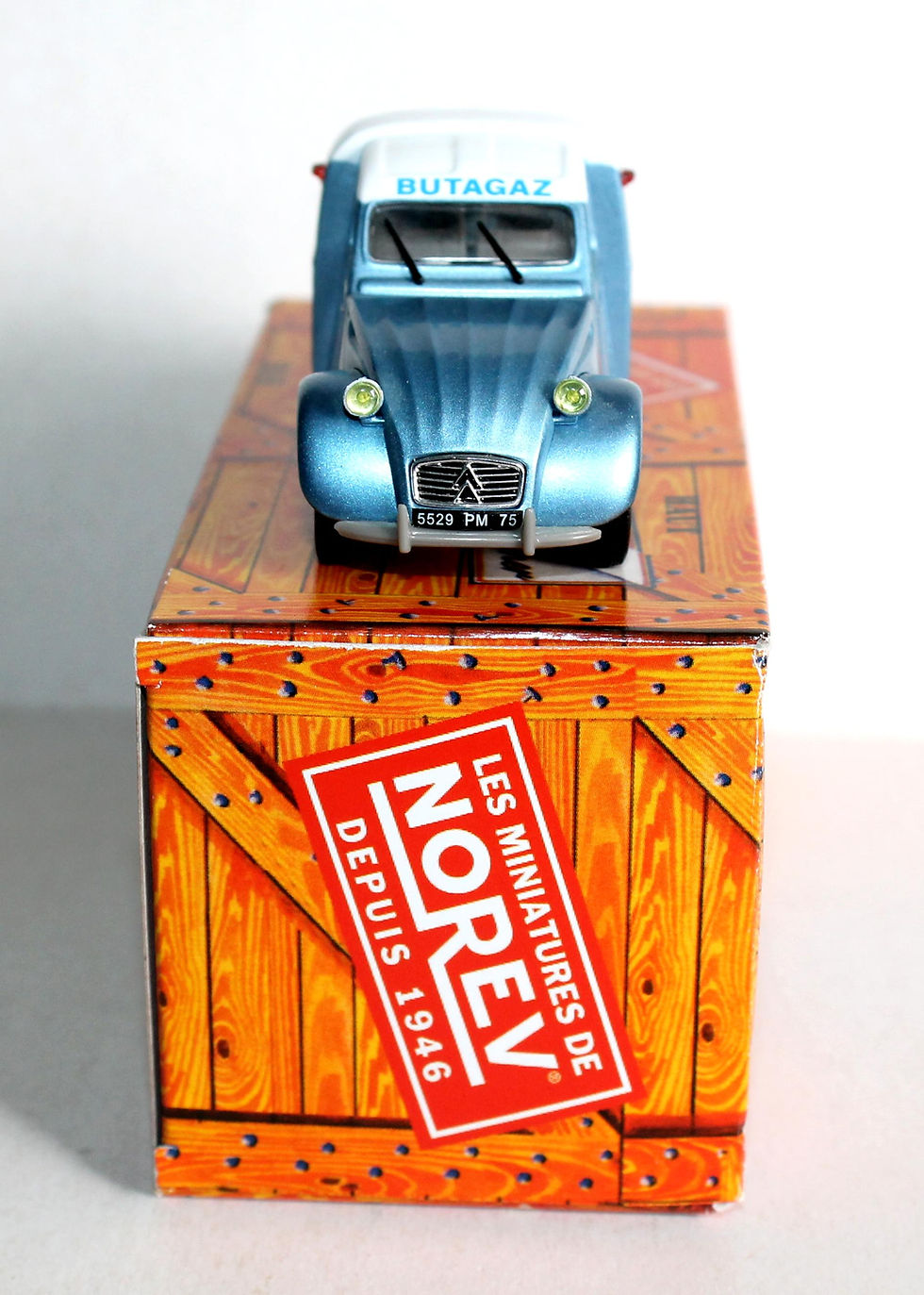 Miniatura: NOREV 1/43 CITROEN 2CV AZU PICK UP BUTAGAZ 1964, VOITURE AUTOMOBILE MINIATURE