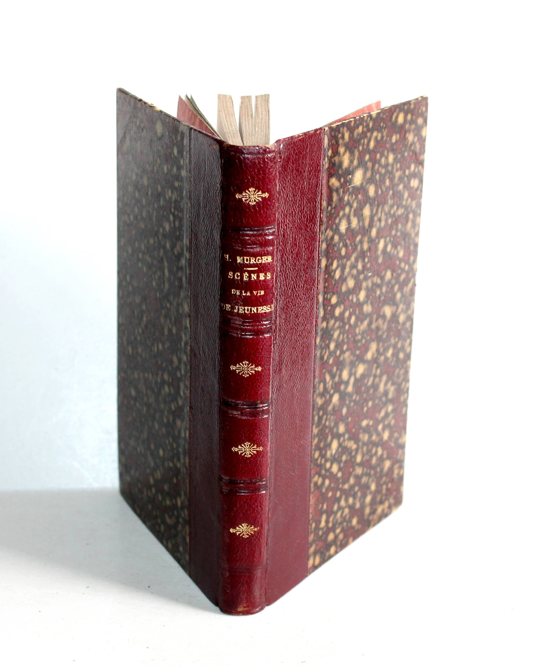 SCENES DE LA VIE DE JEUNESSE par HENRY MURGER 1874 MICHEL LEVY FRERES EDITEURS