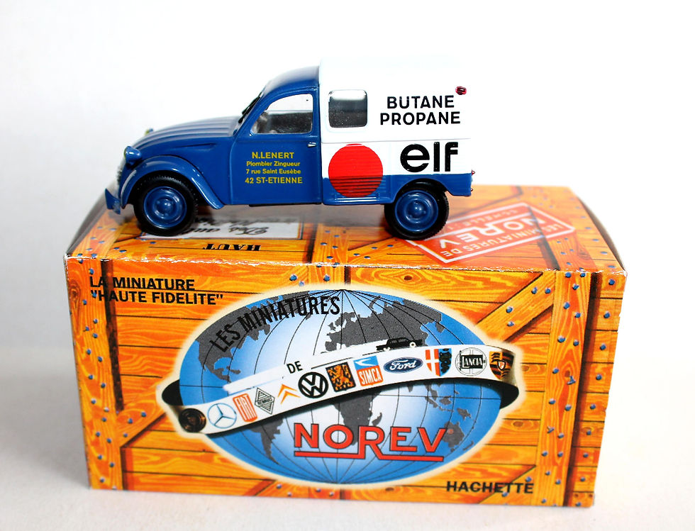 Miniatura: NOREV 1/43 CITROEN 2CV AZU ELF BUTANE PROPANE 1972 FOURGONNETTE VOITURE MINIATUR