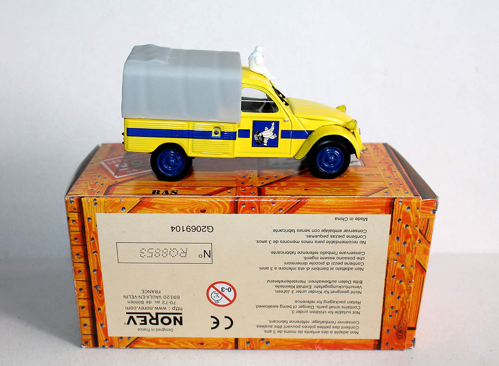 Miniatura: NOREV 1/43 CITROEN 2CV PICK UP MICHELIN 1964 VOITURE AUTOMOBILE MINIATURE REDUIT
