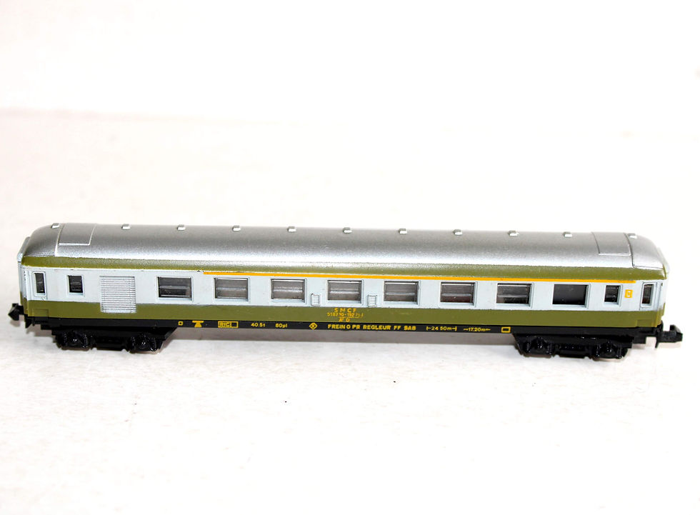 Pikkukuva: LIMA MICROMODEL N 330 VOITURE MIXTE VOYAGEUR 1e CLASSE FOURGON WAGON BAGAGE SNCF