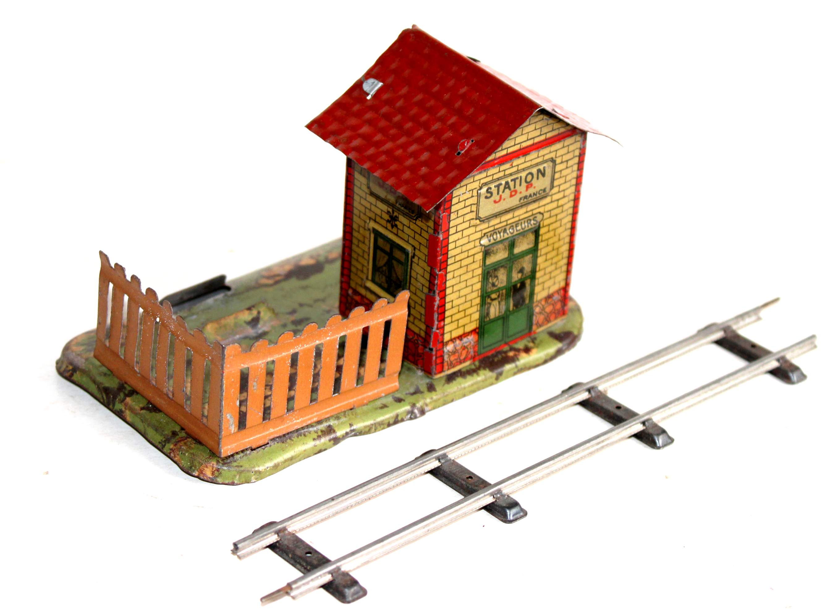 JEP J.D.P. 1/43 O HO? MAQUETTE PETITE STATION VOYAGEUR ARRET DIORAMA DECOR TRAIN