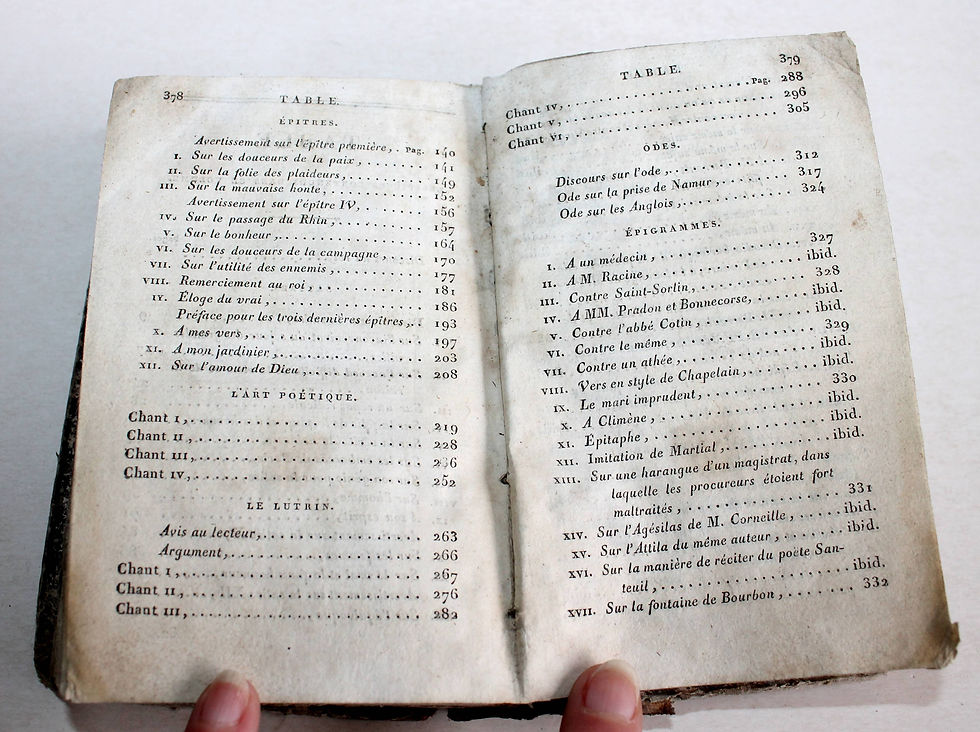 Thumbnail: OEUVRES DE BOILEAU DESPREAUX, USAGE DES LYCEES ET ECOLES SECONDAIRES 1805 HERHAN