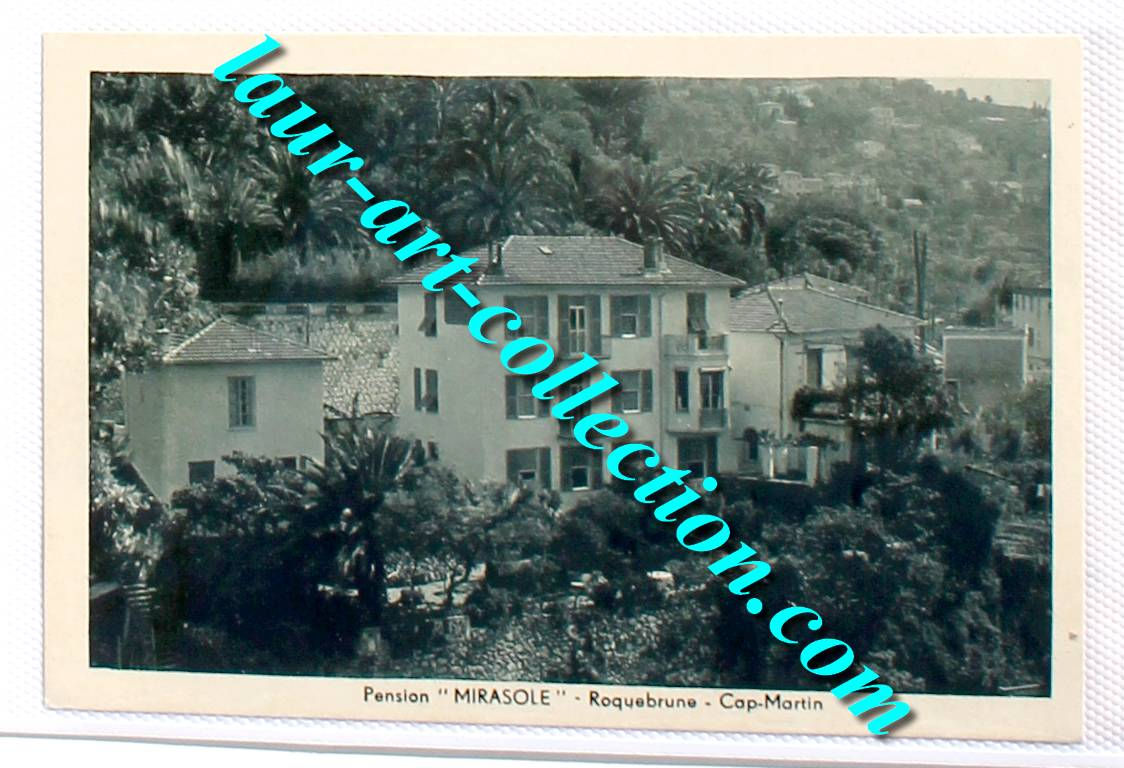 CPA 06 ALPES MARITIMES - PENSION MIRASOLE ROQUEBRUNE CAP MARTIN, COTE D'AZUR SUD