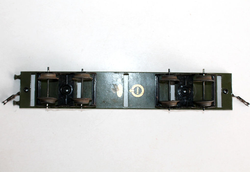 Indexkép: HORNBY O 1/48, LONG WAGON PLAT PLATEFORME 35cm, ETAT, TRANSPORT BOIS CONTENAIR